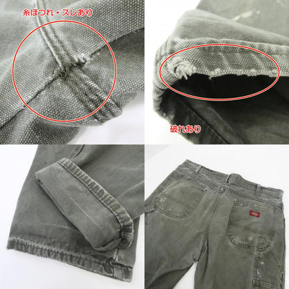 【中古】Dickies | ディッキーズ ダック地スプラッシュペイント パンツ オリーブ