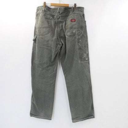 【中古】Dickies | ディッキーズ ダック地スプラッシュペイント パンツ オリーブ