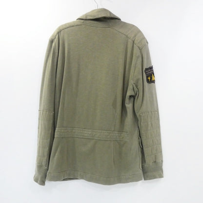 【中古】POLO RALPH LAUREN | ポロ・ラルフローレン ミリタリースウェットショールカーディガン カーディガン カーキ サイズ：M