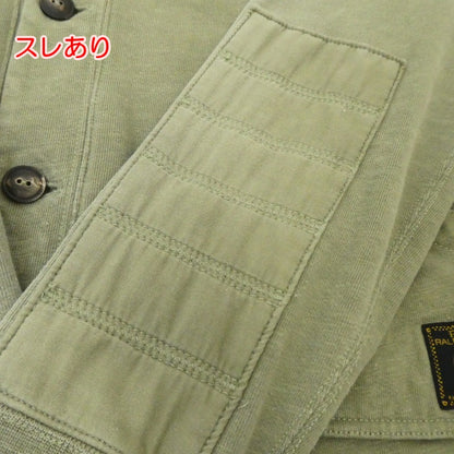 【中古】POLO RALPH LAUREN | ポロ・ラルフローレン ミリタリースウェットショールカーディガン カーディガン カーキ サイズ：M
