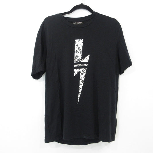 【中古】NEIL BARRETT | ニールバレット サンダーボルト 半袖Ｔシャツ PBJT693S N541S ブラック サイズ：M