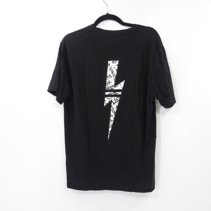 【中古】NEIL BARRETT | ニールバレット サンダーボルト 半袖Ｔシャツ PBJT693S N541S ブラック サイズ：M