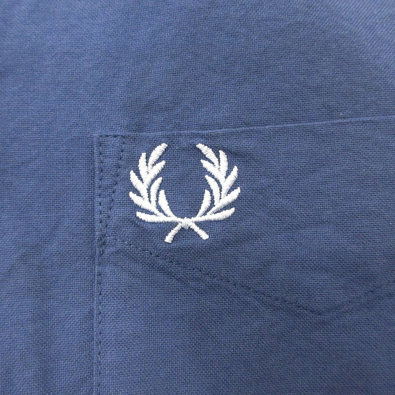 【中古】FRED PERRY | フレッドペリー Oxford Shirt 半袖シャツ M5503 ブルー サイズ：S