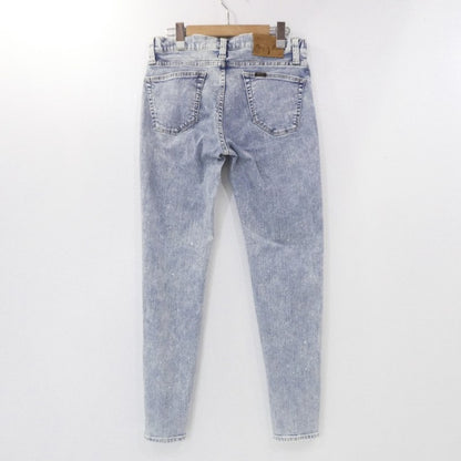 【中古】BIG JOHN | ビッグジョン Carrot Leg デニムパンツ MMM134J ペイント加工 ブルー サイズ：28