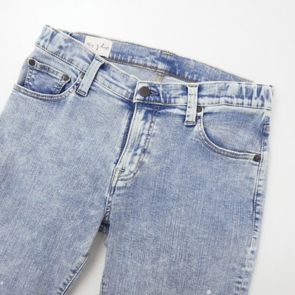 【中古】BIG JOHN | ビッグジョン Carrot Leg デニムパンツ MMM134J ペイント加工 ブルー サイズ：28