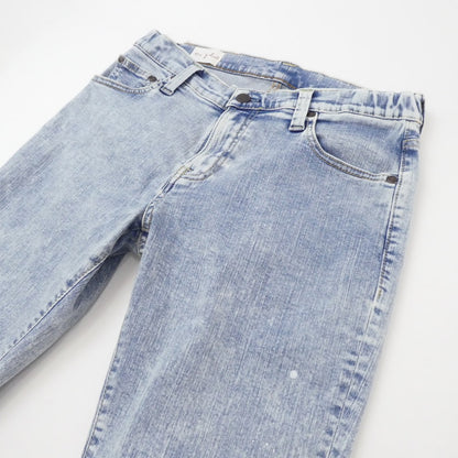 【中古】BIG JOHN | ビッグジョン Carrot Leg デニムパンツ MMM134J ペイント加工 ブルー サイズ：28