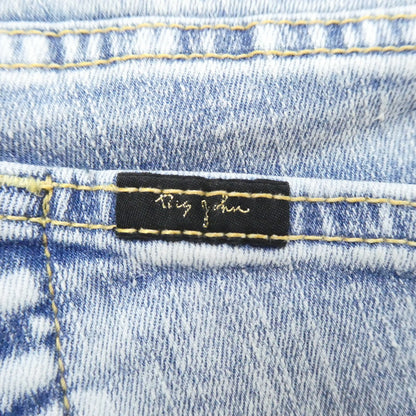 【中古】BIG JOHN | ビッグジョン Carrot Leg デニムパンツ MMM134J ペイント加工 ブルー サイズ：28