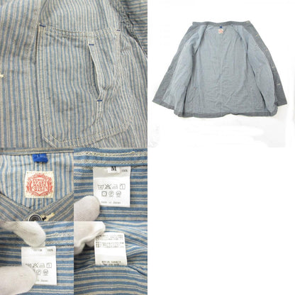 【中古】FUNSET OF ART MARIN COUNTY MADE | ファンセットオブアートマリンカウンティメイド small hickory cover shirts 長袖シャツ ストライプ サイズ：M