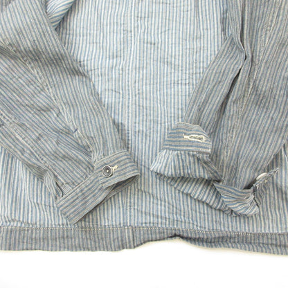 【中古】FUNSET OF ART MARIN COUNTY MADE | ファンセットオブアートマリンカウンティメイド small hickory cover shirts 長袖シャツ ストライプ サイズ：M