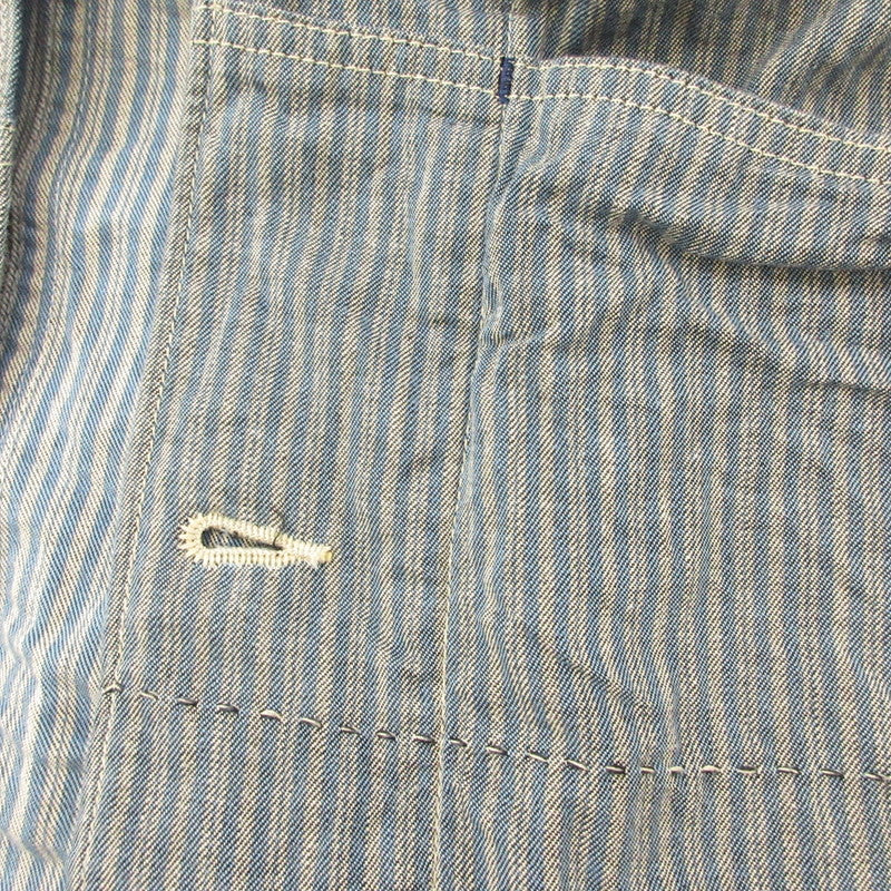 【中古】FUNSET OF ART MARIN COUNTY MADE | ファンセットオブアートマリンカウンティメイド small hickory cover shirts 長袖シャツ ストライプ サイズ：M