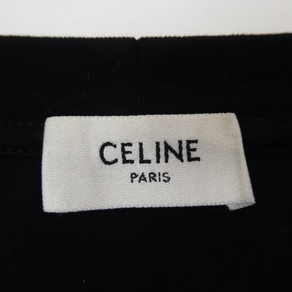 【中古】CELINE | セリーヌ ラインストーンロゴルーズフィットTシャツ 半袖Ｔシャツ 2X49F671Q ブラック サイズ：XL