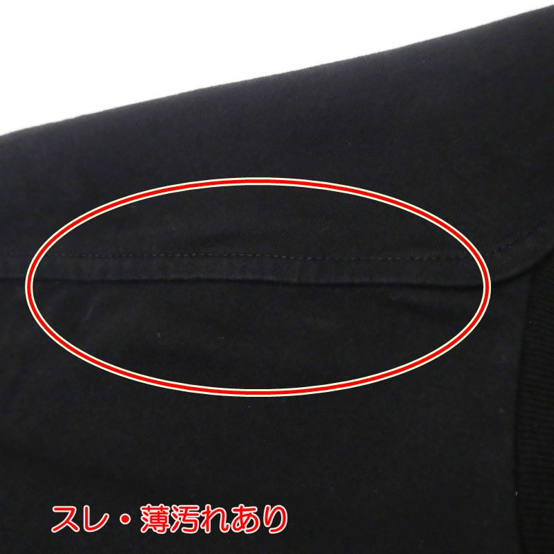 【中古】CELINE | セリーヌ ラインストーンロゴルーズフィットTシャツ 半袖Ｔシャツ 2X49F671Q ブラック サイズ：XL