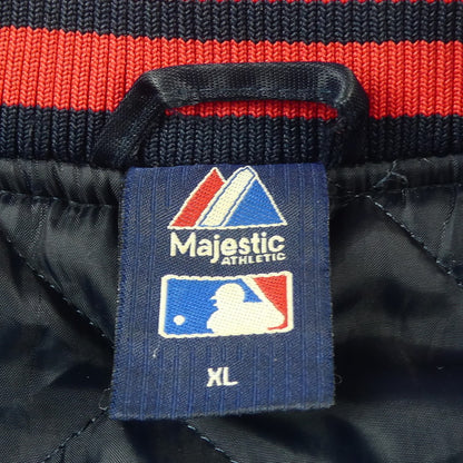 【中古】MAJESTIC | マジェスティック YANKEES スタジャン ネイビー サイズ：XL