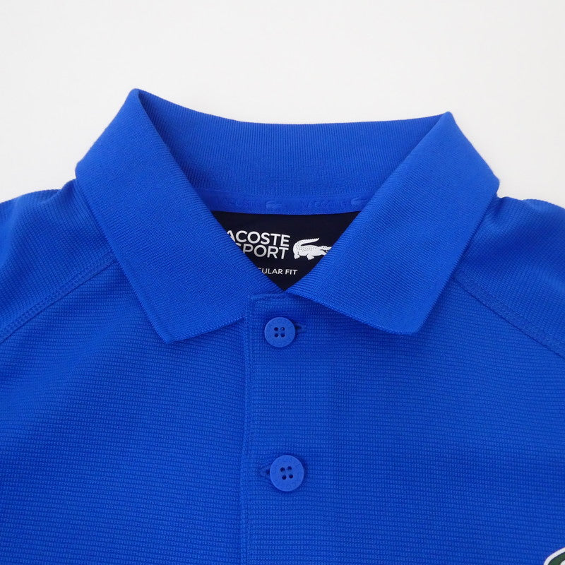 【中古】LACOSTE | ラコステ カラーブロックゴルフポロシャツ ポロシャツ DH9282 ブルー サイズ：S