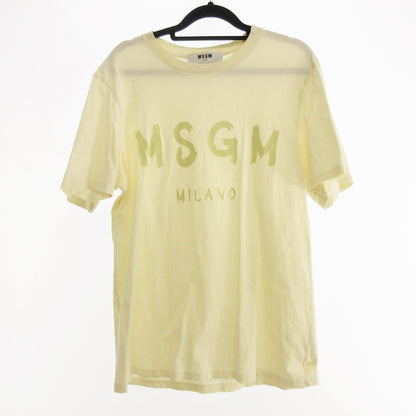 【中古】MSGM | エムエスジーエム BRUSH STROKE LOGO 半袖Ｔシャツ 3240MM510 国内正規品 アイボリー サイズ：XS