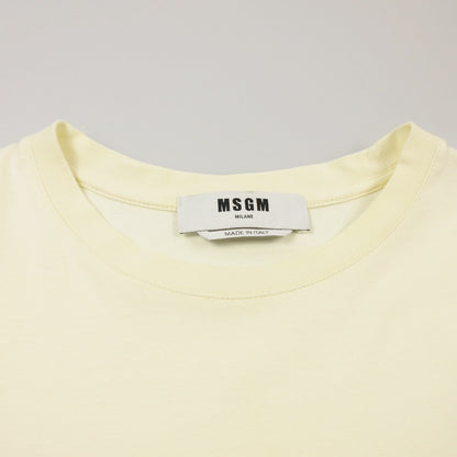 【中古】MSGM | エムエスジーエム BRUSH STROKE LOGO 半袖Ｔシャツ 3240MM510 国内正規品 アイボリー サイズ：XS
