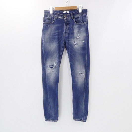 【中古】PREMIUM MOOD DENIM SUPERIOR | プレミアムムードデニムスペリオール BARRET デニムパンツ 3527 ダメージ加工 ブルー サイズ：29