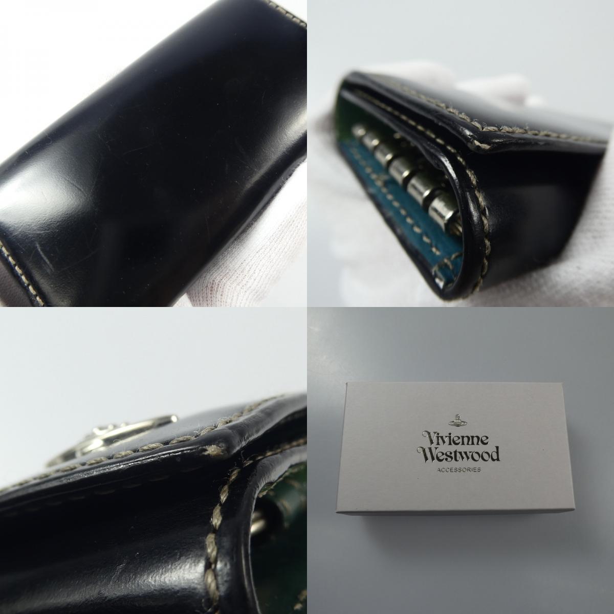【中古】Vivienne Westwood | ヴィヴィアンウエストウッド TRINITY インサイド キーケース 149110 SW4023 ブラック