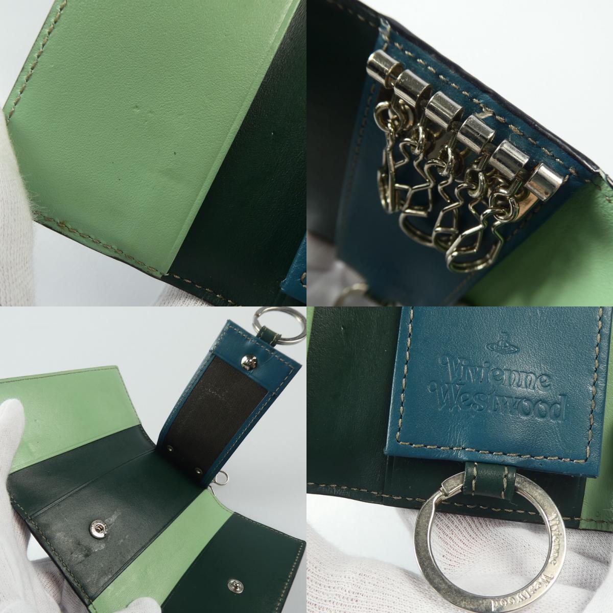 【中古】Vivienne Westwood | ヴィヴィアンウエストウッド TRINITY インサイド キーケース 149110 SW4023 ブラック