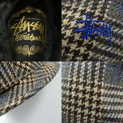 【中古】STUSSY | ステューシー ハット 千鳥格子