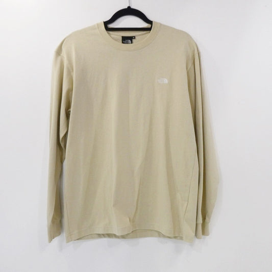 【中古】THE NORTH FACE | ザ・ノースフェイス L/S Nuptse Cotton Tee 長袖Ｔシャツ NT32443 ベージュ サイズ：M