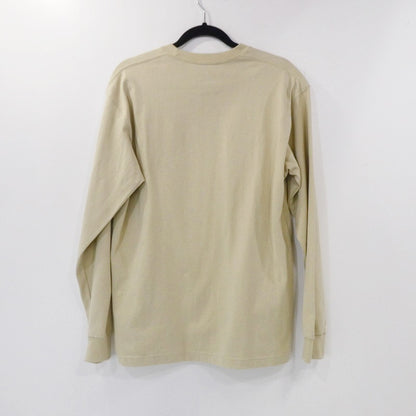 【中古】THE NORTH FACE | ザ・ノースフェイス L/S Nuptse Cotton Tee 長袖Ｔシャツ NT32443 ベージュ サイズ：M
