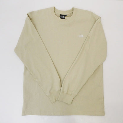 【中古】THE NORTH FACE | ザ・ノースフェイス L/S Nuptse Cotton Tee 長袖Ｔシャツ NT32443 ベージュ サイズ：M