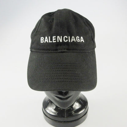 【中古】BALENCIAGA | バレンシアガ LOGO BASEBALL CAP キャップ 529192 ブラック サイズ：L