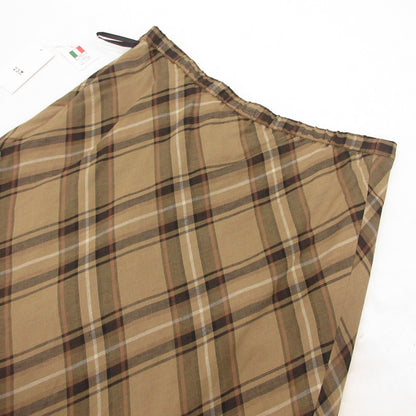 【中古】23ku | 23区 ヴィスコースリネンチェック スカート 6960392 サイズ：38