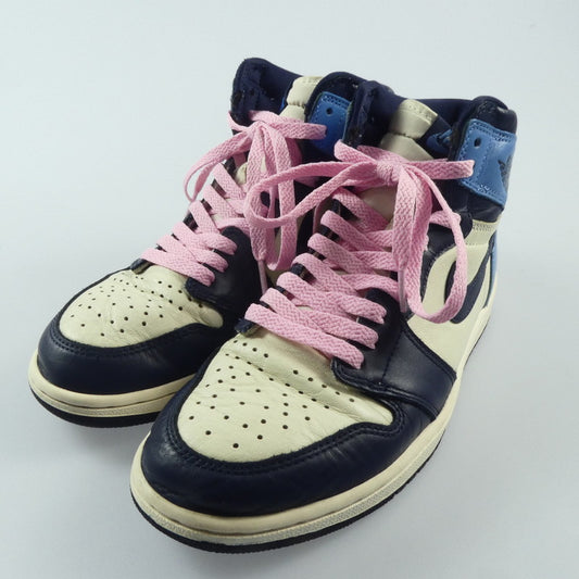 【中古】NIKE | ナイキ AIR JORDAN 1 RETRO HIGH OG スニーカー 555088-140 ネイビー 26cm