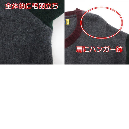 【中古】POLO RALPH LAUREN | ポロ・ラルフローレン Panelled Wool Crew Sweater ニット マルチカラー サイズ：XL