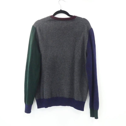 【中古】POLO RALPH LAUREN | ポロ・ラルフローレン Panelled Wool Crew Sweater ニット マルチカラー サイズ：XL