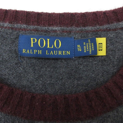 【中古】POLO RALPH LAUREN | ポロ・ラルフローレン Panelled Wool Crew Sweater ニット マルチカラー サイズ：XL