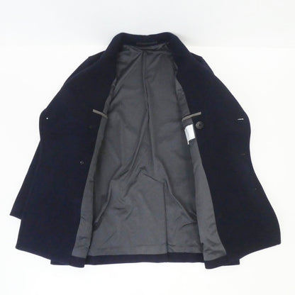 【中古】ABAHOUSE | アバハウス SUPER100s WATER PROOF ソフトメルトン ピーコート 0041-00-00000 ネイビー サイズ：46