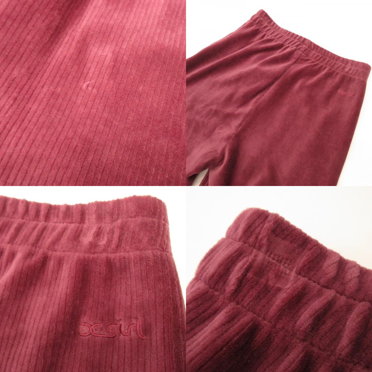 X-girl | X-girl EASY WIDE PANTS Pants 105214031008 Purple Size: S