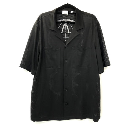【中古】BURBERRY London England | バーバリーロンドンイングランド BASKETBALL JERSEY SHIRT 半袖シャツ 8067375 ブラック サイズ：S
