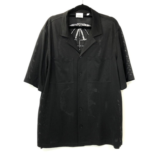【中古】BURBERRY London England | バーバリーロンドンイングランド BASKETBALL JERSEY SHIRT 半袖シャツ 8067375 ブラック サイズ：S