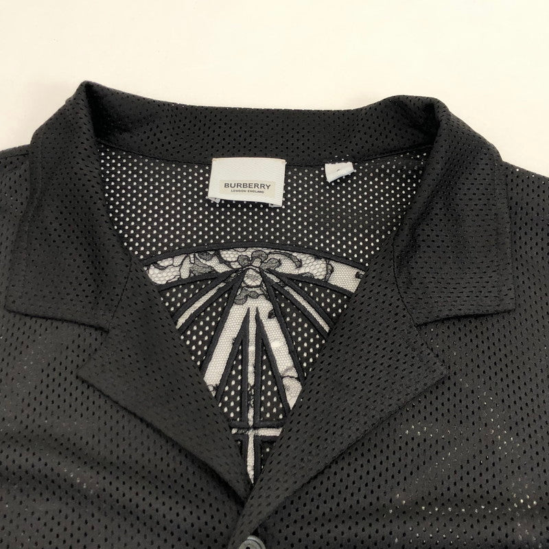【中古】BURBERRY London England | バーバリーロンドンイングランド BASKETBALL JERSEY SHIRT 半袖シャツ 8067375 ブラック サイズ：S