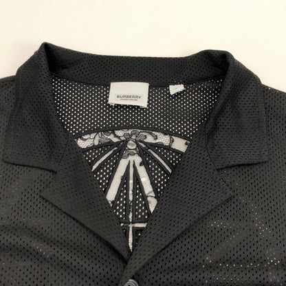 【中古】BURBERRY London England | バーバリーロンドンイングランド BASKETBALL JERSEY SHIRT 半袖シャツ 8067375 ブラック サイズ：S