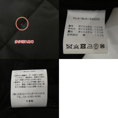 【中古】 QUILTED JKT その他アウター KLA-BLK-243003 ブラック サイズ：38