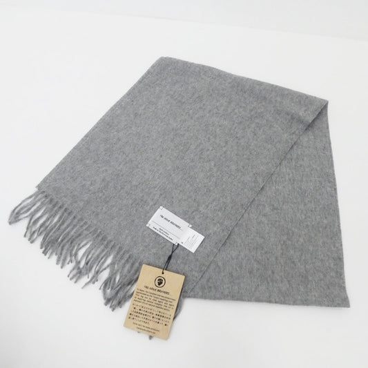 【中古】 Double Face Brushed Stole マフラー TIB18A-WB-W-BS グレー