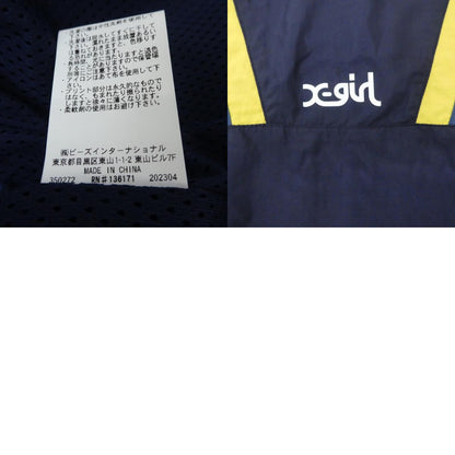【中古】X-girl | エックスガール RETRO TRACK JKT ナイロンジャケット 105236021001 ネイビー サイズ：L