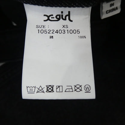 【中古】X-girl | エックスガール CRASH HEM PANTS デニムパンツ 105224031005 ブラック サイズ：XS