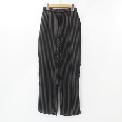 【中古】Ameri VINTAGE | アメリヴィンテージ SOFT TWIST STRIPE PANTS パンツ 01320890290 ブラック サイズ：S