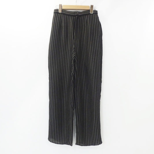 【中古】Ameri VINTAGE | アメリヴィンテージ SOFT TWIST STRIPE PANTS パンツ 01320890290 ブラック サイズ：S