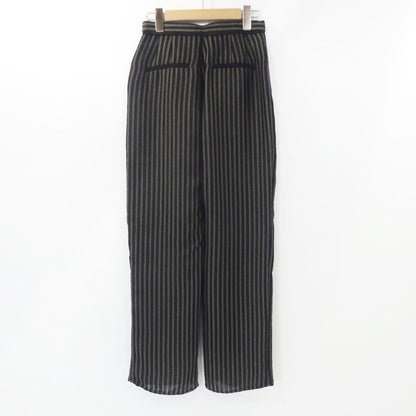 【中古】Ameri VINTAGE | アメリヴィンテージ SOFT TWIST STRIPE PANTS パンツ 01320890290 ブラック サイズ：S