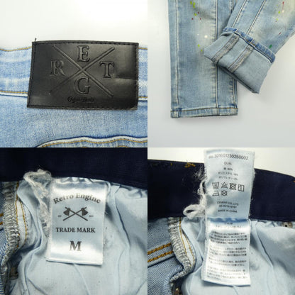 【中古】Retro Engine | レトロエンジン C Paint Denim L デニムパンツ 301601230250002 ライトブルー サイズ：M