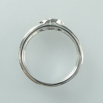 【中古】GUCCI | グッチ インターロッキングGスリムオープンバンド リング・指輪 298036 シルバー