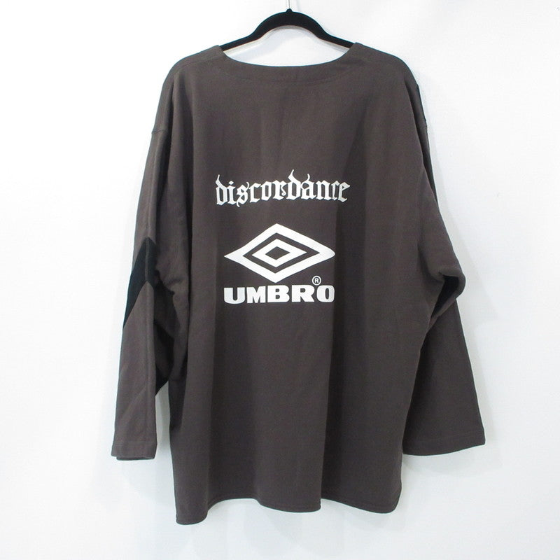 【中古】Children of the discordance | チルドレンオブザディスコーダンス UMBRO UMPHREY BRO CN PULLOVER スウェット DISUMBCS-001 2024A/W チャコールグレー サイズ：2