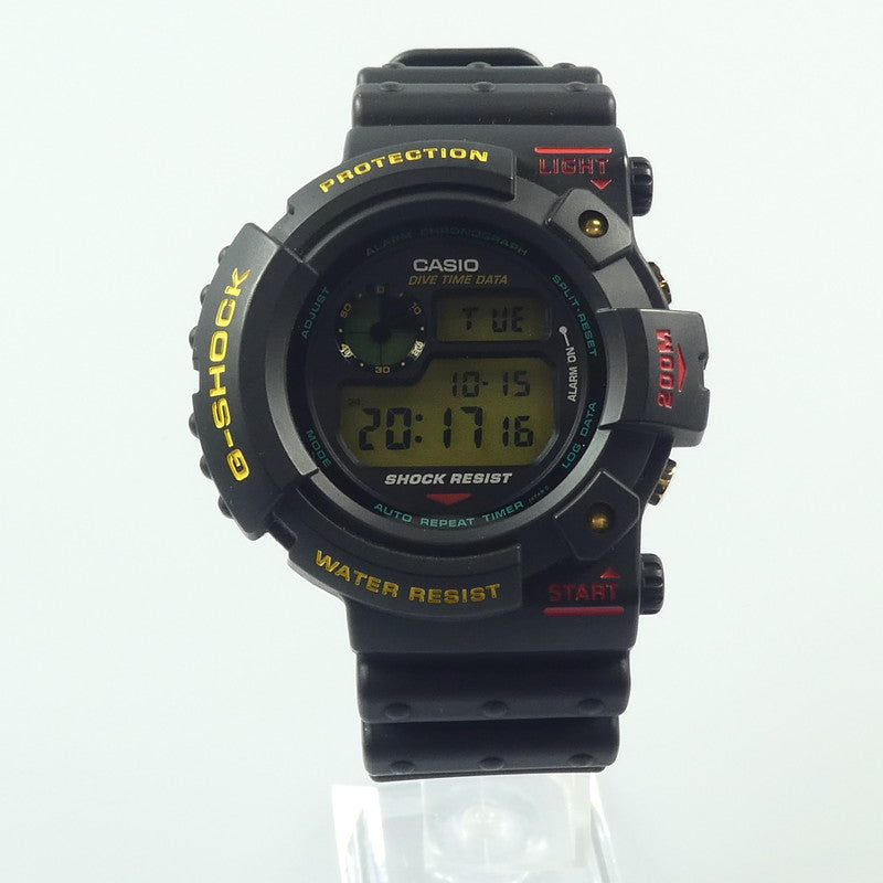 【中古】G-SHOCK | ジーショック FROGMAN 腕時計 DW-6300-1B ブラック
